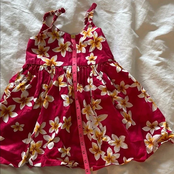 Hawaiian Floral Red Sundress - Picture 5 of 6